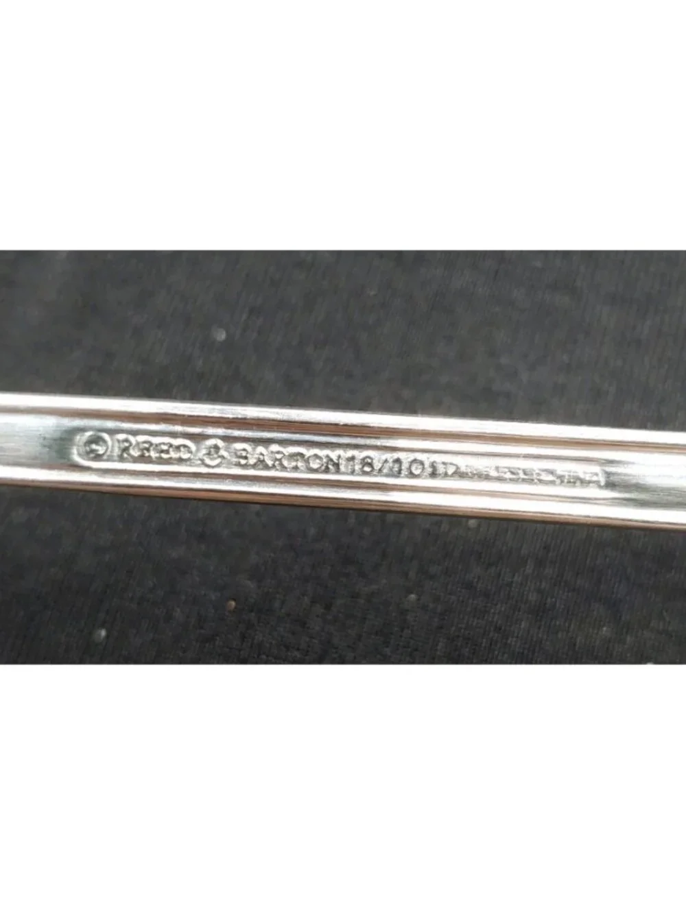 Reed & Barton Stainless Serving Spoons Fork Knife Lot Of 6